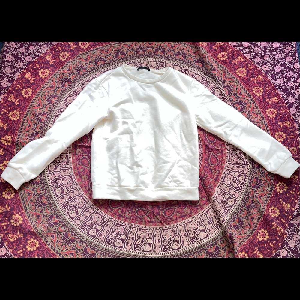 White crew neck